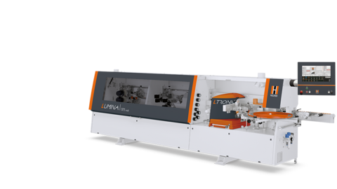 Kantenanleimmaschine LUMINA 1375 von HOLZHER - Laserkanten und Glu Jet mit PUR Kleber Kantenanleimmaschine LUMINA 1375 von HOLZHER - Laserkanten und Glu Jet mit PUR Kleber