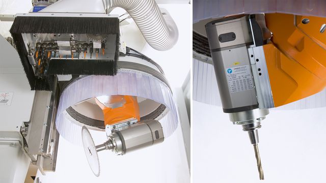 Power-5-Achs-Fräsaggregat mit optionaler 17-kW Spindel Power-5-Achs-Fräsaggregat mit bis zu 17 kW
