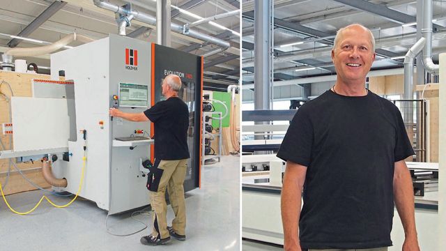 Schreinerei Gesa mit dem vertikalen CNC-Bearbeitungszentrum HOLZHER EVOLUTION 7405