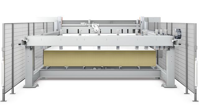 Die lift-Variante verfügt über einen serienmäßigen Präzisionshubtisch für hohen Materialdurchsatz.