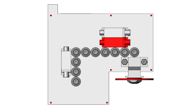 Integrierter Bohrkopf 14 Spindeln