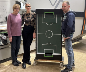 Schreinerei Leonhart Tischkicker Herstellung mit Holzher 5-Achs CNC Bearbeitungszentrum